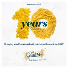 Ten years ago, in 2013, this extraordinary journey began, during which we have grown, met exceptional people and put all our commitment and passion into producing premium quality artisanal pasta.

We will continue to do our best to bring joy to your tables.

Eat more pasta, love Gustora Foods