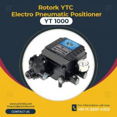 The Rotork YTC YT 1000 Electro Pneumatic Positioner is a reliable, efficient and cost-effective solution for controlling the flow of gases or liquids in industrial processes. This positioner is designed and manufactured by YTC India, one of the leading manufacturers of industrial automation products. The product has a range of features that make it suitable for controlling a variety of process applications such as pressure relief valves, control valves, dampers and more. The product is also easy to install and maintain which makes it an ideal choice for industrial automation projects.

For any Enquiry Call Us: +91-11-2201-4325, For Bulk Order Email at : Enquiry@ytcindia.com, Our Website :- www.ytcindia.com