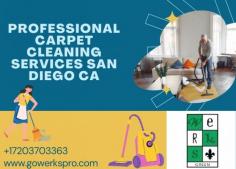 Professional Carpet Cleaning Services San Diego CA

While cleaning your carpets and rugs, Go Werks Pro uses cutting-edge tools and methods to get rid of dirt, dust, stains, and odors. San Diego and the neighboring communities may take advantage of our expert carpet cleaning services, and we provide flexible scheduling to fit your needs. Make an appointment with Go Werks Pro right now to get your carpets professionally cleaned in San Diego, CA, and enjoy living or working in a cleaner, healthier environment. 