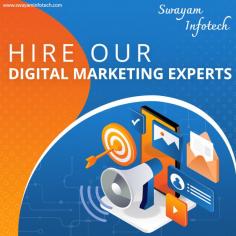 Hire our digital marketers to improve online brand visibility, website rankings, visitor traffic, and lead generation. We provide digital marketing experts that help to boost your sales and leverage various strategies to enhance your business reach.
.
Visit: https://www.swayaminfotech.com/services/digital-marketing/