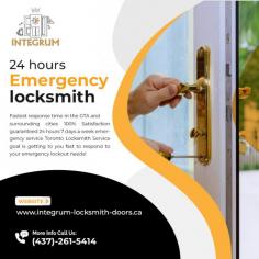 Our team of licensed and expert professionals have built a respected reputation for quality, reliable, and affordability. For more detail visit us at https://www.integrum-locksmith-doors.ca/ or contact us at 437-261-5414 Address: Toronto, ON #IntegrumLocksmith #Toronto #ON