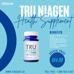 Discover the ultimate anti-aging solution with Tru Niagen by Vitasave. Unlock your cellular potential and experience a transformational difference in your health and well-being. Order now and start your journey towards a healthier, more vibrant you!