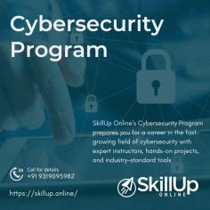 SkillUp Online's Cybersecurity Program is a comprehensive course that covers network security, cryptography, cyber risk management, digital forensics, and compliance regulations. With expert instructors and hands-on projects, students gain practical experience using industry-standard tools and technologies. Prepare for industry-recognized certifications and career advancement opportunities. Enrol now and become a skilled professional in one of the fastest-growing fields.
