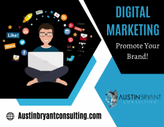  Improve Your Brand With Digital Marketing

Are you reaching out to your target market online? Our experts can provide a full stack of internet marketing services to elevate network presence and grow your business. Send us an email at hello@austinbryantconsulting.com for more details.
