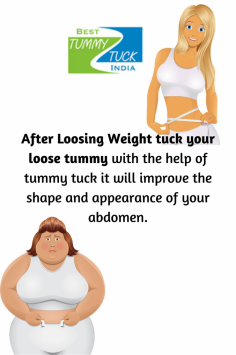 After Loosing Weight tuck your loose tummy with the help of tummy tuck it will improve the shape and appearance of your abdomen. www.besttummytuckindia.com
Why choose us:-
✔ U.S. Board Certified Plastic & Cosmetic Surgeon
✔ 35+ years of experience  
✔Affordable prices