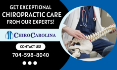 Get Quality Chiropractic Care at Affordable Price!

ChiroCarolina® provides the best chiropractic care to each of our patients the consideration, time, and care they deserve. our dedicated team is committed to working tirelessly to ensure we give the best possible care to relieve you from pain and achieve your health goals. Get in touch with us!
