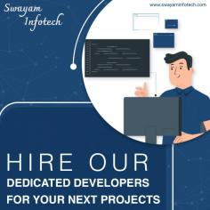 Looking to hire dedicated developers for your mobile apps & web development works? Upgrade your web and mobile app development capabilities with our skilled and experienced dedicated developers.
.
Visit: https://www.swayaminfotech.com/services/hire-dedicated-developers/