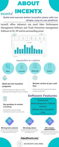 incentX offers industry top rated Sales Performance Management Software in NJ and Trade Promotion management Software NJ, NY and its surrounding areas.