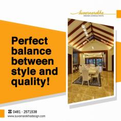 At Suvarnarekha Design Consultants, we are passionate about providing personalized service to our customers. As one of the best Interior Designers in Kottayam, Kerala, we can help you transform your home into the dream design that you've always wanted. We work closely with each client to understand their needs and desires, which includes understanding how their budget is structured.Visit our site https://suvarnarekhadesign.com/interior-designers-kottayam/
