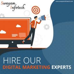 Hire our digital marketers to improve online brand visibility, website rankings, visitor traffic, and lead generation. We provide digital marketing experts that help to boost your sales and leverage various strategies to enhance your business reach.
.
Visit: https://www.swayaminfotech.com/services/digital-marketing/