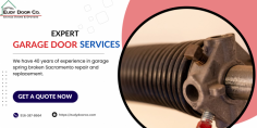 A garage door protects your home and family from intruders. That's why it's essential to keep it in good working order. Most homeowners face broken garage spring issues. We have 40 years of experience in garage spring broken Sacramento repair and replacement. So, the next time you need technicians, don't hesitate to contact us.