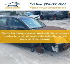 Our team of professionals is dedicated to making the process as easy as possible for our customers. Junk Cars Parkland offer free towing services to pick up your vehicle, and our staff will handle all the necessary paperwork to transfer ownership. For more detail visit us at https://www.junkcarsparkland.com/ or contact us at 954-951-3660 Address : Parkland, FL #JunkCarsParkland #Parkland #FL
