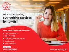 Are you looking for the best SOP writing services in Delhi to help you create a compelling statement of purpose for your university application? Look no further! 


Our team of expert SOP writers provides top-rated services to help you stand out and win admission to your dream university. 

For more information visit here - https://www.sopwriting.in/