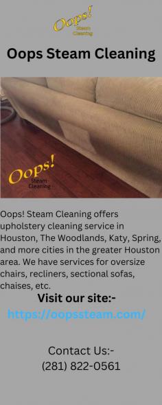 Oops Steam Cleaning is a steam cleaning service that offers you various home and office steam cleaning services. We are known for our quick response time, affordable prices and excellent customer service. Our cleaners are available 24/7, and we offer free estimates on all work done. Do visit our site for more info.
https://oopssteam.com/