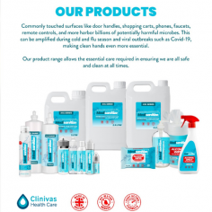 Clinivas Healthcare is a dynamic and innovative company that specialises in supplying revolutionary cutting-edge infection prevention products to help people stay safe throughout the world. Our company strongly believes in innovation for our products to be at the forefront of infection prevention.  Visit - https://www.clinivashealthcare.co.uk/our-products.html