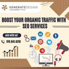 Promote Your Business Online with SEO Agency!

Are you looking for SEO Services? we specialize in delivering higher search rankings & generating more leads. We help businesses make more money through a wealth of performance data and market research. We create organic-based SEO strategies to empower our clients. Grow your business by increasing sales and leads with Generate Design. Call us now!
