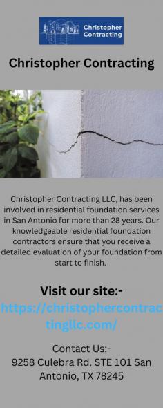 Christophercontractingllc.com offers foundation repair, pier replacement, and basement waterproofing services. Our team of expert contractors can help with any type of work you may need to have done. Check our website for more details.
https://christophercontractingllc.com/foundation-repair/