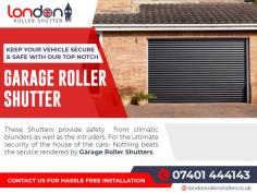 Secure & Stylish Garage Roller Shutter Solutions
Garage roller shutters provide secure and convenient protection for your vehicle and belongings. These durable and versatile doors operate smoothly, rolling up and down to maximise space. With their robust construction and enhanced security features, garage roller shutters offer peace of mind and a stylish solution for your garage needs. via email at info@londonrollershutter.co.uk to discuss your specific requirements or to arrange a free on-site consultation. Visit here : https://www.londonrollershutter.co.uk/  
