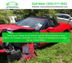  If you're tired of looking at your old, unwanted vehicle, Junk Cars North Miami can help. Our car pick up for cash service allows you to dispose of your junk car and make some extra money in the process. And if you're in the market for a new car, we have plenty of junk cars for sale that might just be perfect for you. For more detail visit us at https://www.junkcarsnorthmiami.com/ or contact us at (305) 517-3942 Address: North Miami, FL #JunkCarsForSale #JunkCarsNorthMiami #NorthMiami #FL

