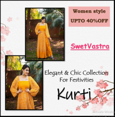 Suitable for any occasion, the so-called kurti is preferred by all women because it is easy to wear and always looks good. It is beautiful for both formal and informal occasions. You can try different styles of kurti to get different looks. Now the long kurti craze has increased so you can choose the kurti that suits you by looking at the long kurti design.

https://www.swetvastra.com/kurti/