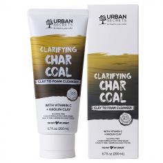 Our Clarifying Clay to Foam Cleanser is an innovative 2 in 1 mask and cleanser. Charcoal cleans and brightens skin without stripping it. Infused with Vitamin C and Kaolin Clay, it removes daily dirt and excess oils while it tightens and tones skin!