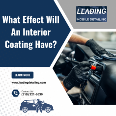 If you get an interior coating you can make the dull and dreary turn back into the glossy and beguiling vehicle that you know it can be. A lot of minor defects disappear with a good application of the right coat, colors can deepen, and depending on the surface a nice shine can reappear.

