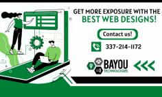 Build Your Website with Top-Notch Service!

At Bayou Technologies, LLC, we will build the best and most performing website design in Lake Charles. We produce beautiful platform interfaces that are optimized for security, speed, and high traffic. Our experts know precisely how to refine and enhance your site based on key aspects of affordable design to capture the attention of your target online audience. Get in touch with us!
