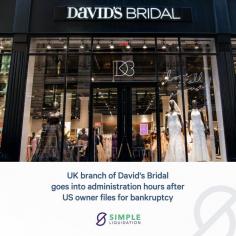 David’s Bridal in the UK Bankruptcy 

Just hours after the US owner of David’s Bridal filed for bankruptcy, its UK branch filed for administration, closing its 4 UK stores. David’s Bridal in the UK last recorded an annual profit in 2018 and its latest figures showed a loss of £170,000 on revenues of £4.3m.

Visit - https://www.leading.uk.com/
