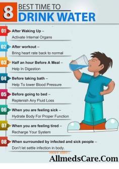 Health benefits of drinking water. To know more information about health benefits of water - https://www.allmedscare.com/health-benefits-of-drinking-water.html