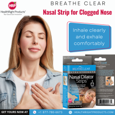 Nasal Strip for Clogged Nose | Healthright Products

Breathe Clear Nasal Strip provides drug-free relief from clogged nose or sinus congestion. The nasal strip gently opens nasal passages and conforms to nasal curves, providing a non-invasive and painless alternative to nasal sprays and oral medications. Great for anyone looking for an easy way to breathe, including children and adults. Get your nasal strips for a clogged nose; call us at (877) 780-6673 or visit our website  https://healthrightproducts.com/products/breathe-clear-nasal-strip
