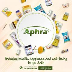 

Aphra offers Free Home Delivery of Best Dairy Products, Natural Ayurvedic Products and seasonal fruits. Now You Can Order Directly on www.aphra.in 
