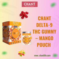 Chant Delta-9 THC Gummy – Mango Pouch. These delectable gummies are infused with premium Delta-9 THC and boast a tantalising mango flavour. These gummies come in a convenient 1CT Pouch, perfect for on-the-go use. Visit our website today: https://chantlife.com/
