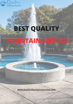 Our team of experienced technicians specializes in fountain service and repairs, and we are dedicated to providing high-quality, reliable service to our customers. Whether you need routine service, repairs, or a complete overhaul of your fountain system, we have the expertise and equipment to get the job done right. For more information call us today. https://qualityfountainservice.com