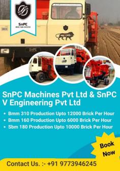 Bmm150-160
Fully automatic clay red bricks making machine. Snpc made Mobile brick making machine can produce up to 6000 bricks in 01 hour. The raw material should be clay, mud or mixture of clay and flyash. this machine is widely used by the itta Bhatta, brick making factories or kilns or gyara banane ke machine, clay brick manufacturers and red bricks manufacturers around globe. Fuel requires for its working is about 13 ltrs per hour. 
For order or queries: 8826423668

https://snpcmachines.com/brick-machines/bmm160
