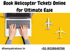 Book helicopter tickets online for the ultimate ease. Experience convenient and hassle-free booking of helicopter tickets right from the comfort of your own home. Explore breathtaking aerial views and embark on unforgettable journeys. Secure your tickets online today and soar above the clouds with ease.