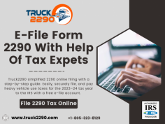 The 2290 Due Date refers to the deadline by which heavy vehicle owners in the United States must file Form 2290 to report and pay. Simplify the process with Truck2290 a trusted platform that enables easy online filing. visit: https://truck2290.com/ 