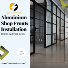Offer  a sleek and modern solution for Aluminium shop front doors commercial establishments. These doors are durable, lightweight, and low-maintenance, providing excellent security and energy efficiency. With a range of designs and finishes available, aluminium shop front doors can enhance the aesthetic appeal of any business while ensuring reliable performance. Get in touch with us by email at info@quickshopfront.co.uk/ Visit here : 
