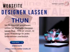 Um Ihr Geschäft auszubauen, sollten Sie Webseite Designen Lassen Thun . Wie wir wissen, ist gutes Webdesign für jedes Unternehmen unerlässlich.