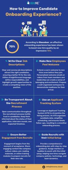 Attention all HR professionals and recruiters! Want to make a lasting impression on your new hires? Elevate your candidate onboarding experience with these tips: https://www.hireme.cloud/blogs/how-to-improve-candidate-onboarding-experience 