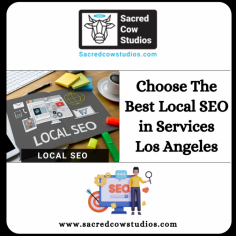 If you are in search of  Local Seo Services in Los Angeles then Scared Cow Studios is the best option for you. You will find the SEO professionals the most knowledgeable people who understand all the modern trends in business and shopping techniques in the market. 