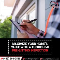 Selling your home? Don't skip pre-listing home inspections. Proactively identify and fix potential problems, saving time and negotiation headaches. For more details, contact us (469) 290-2585.