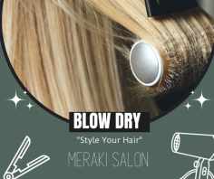 Get Smooth and Shiny Hair Look

Looking for the finest hair blow-dry and blowout options near you? Reach our Meraki Salon. We provide the best hair-blowing services for women based on their requirements. Send us an email at infomerakisalonnc@gmail.com for more details.