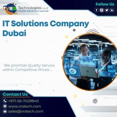 VRS Technologies LLC is the leading IT Solution Company in Dubai. We acts as a trusted service partner for different industries offering high-quality IT Solutions. Contact us: +971 56 7029840 Visit us: https://www.vrstech.com/it-solutions-dubai.html