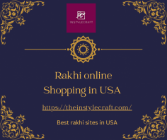 looking to buy rakhi online in tha USA. Browser our extensive collection and choose from traditional to modern designs. Fast shipping across the USA. Best rakhi sites in USA. Read More: https://theinstylecraft.com/product-category/rakhi/
