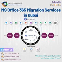 VRS Technologies LLC is the reliable supplier of MS Office 365 Migration Services in Dubai. We provides the best MS Office 365 cloud environment and high quality support. Contact us: +971 56 7029840 Visit us: https://www.vrstech.com/office-365-cloud-services-in-dubai.html