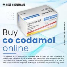 Looking for quick and effective pain relief? Look no further! Visit Meds4Healthcare at https://meds4healthcare.com/ and buy Co Codamol online. Our trusted online pharmacy offers a convenient solution to get the relief you need, delivered right to your doorstep. Don't let pain disrupt your life any longer – order Co Codamol from Meds4Healthcare today and experience the difference!

