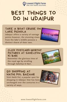 Hence, to enjoy a classic holiday, book your Mumbai to Udaipur flight soon. 
