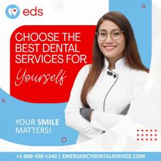Best Dental Service | Emergency Dental Service

Choose the best dental services for yourself. Our emergency care team is committed to delivering excellence in dental care to every patient. To schedule your appointment call us at 1-888-350-1340.