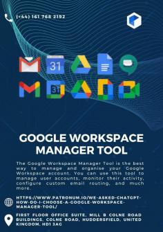Google Workspace Manager Tool is the ultimate solution for managing and organizing your Google Workspace account