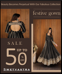 A festive gown is a type of dress made from luxurious fabrics such as silk, satin or velvet featuring embellishments such as sequins, beads or embroidery.Festive gowns are designed to be attractive and elegant, if you are looking for gowns to wear for events like weddings, parties or formal gatherings then come here and you will find a huge collection.
https://www.swetvastra.com/festive-gown/